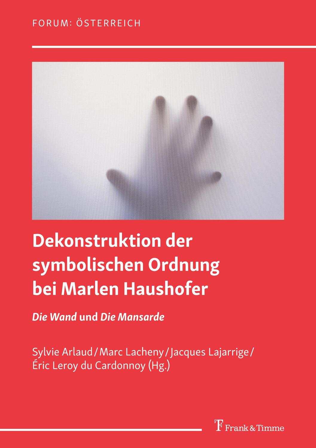 Cover: 9783732905294 | Dekonstruktion der symbolischen Ordnung bei Marlen Haushofer | Buch