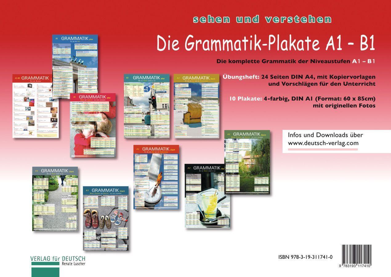 Cover: 9783193117410 | Die Grammatik-Plakate A1-B1 | Übungsheft und 10 Plakate | Luscher