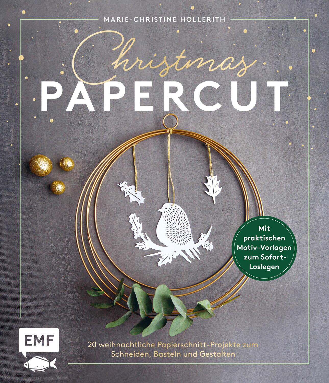 Cover: 9783960938880 | Christmas Papercut - Weihnachtliche Papierschnitt-Projekte zum...