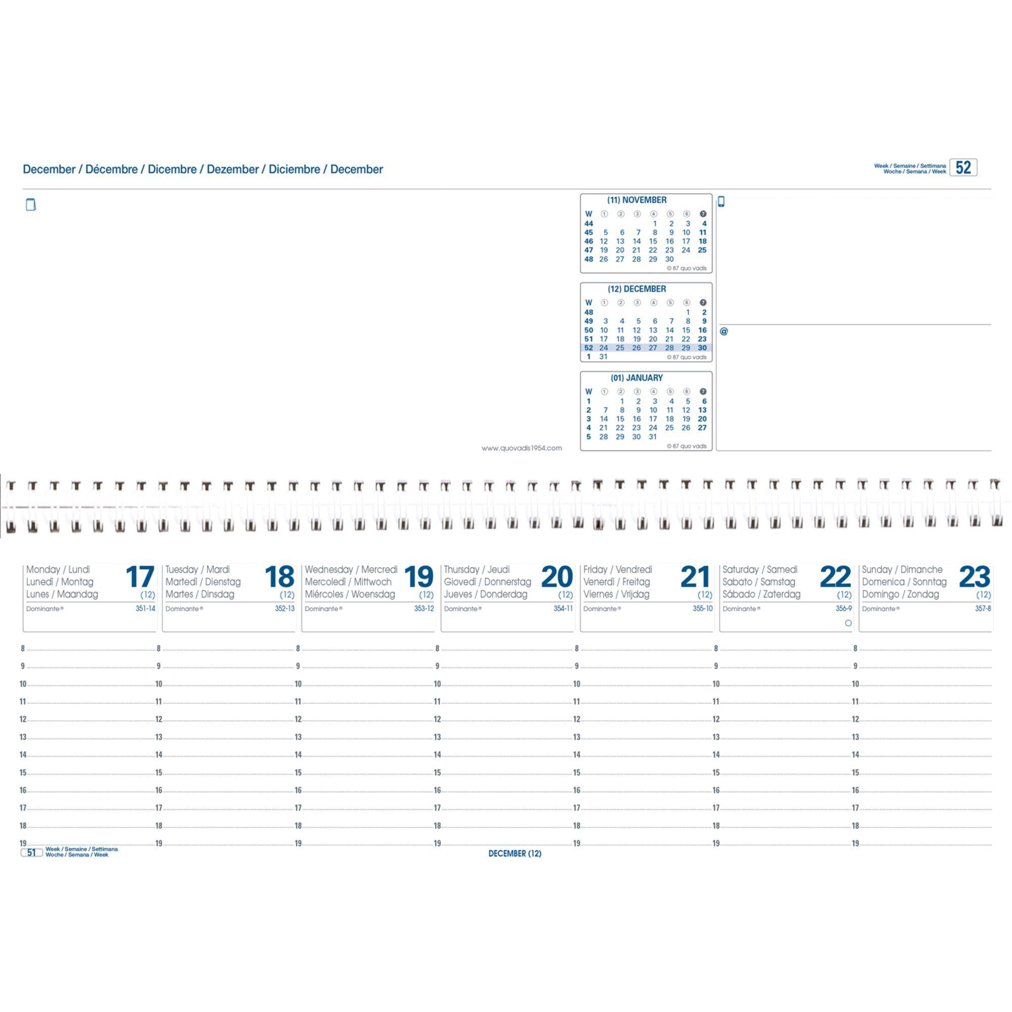 Bild: 3371010320868 | AGENDASCOP Impala schwarz 2025 | Kalender im Schreibtischformat | Buch