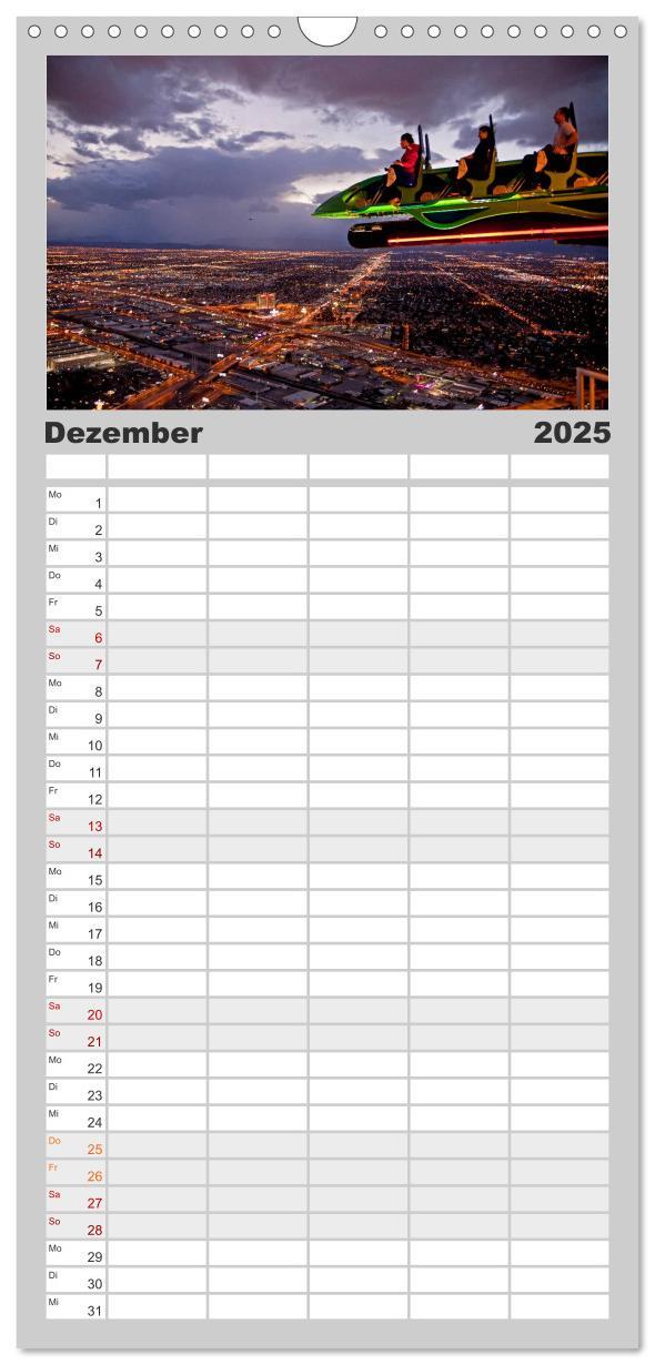 Bild: 9783457118382 | Familienplaner 2025 - Las Vegas mit 5 Spalten (Wandkalender, 21 x...