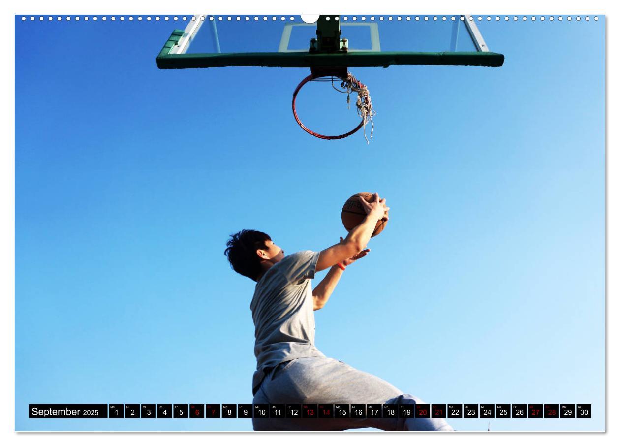 Bild: 9783435400133 | Basketball Action (Wandkalender 2025 DIN A2 quer), CALVENDO...