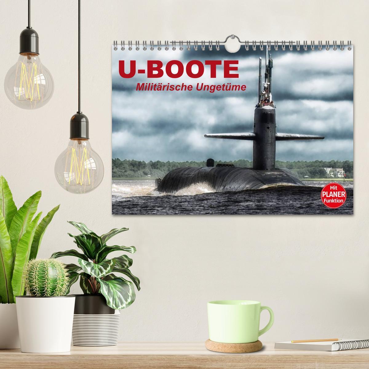 Bild: 9783435523832 | U-Boote. Militärische Ungetüme (Wandkalender 2025 DIN A4 quer),...