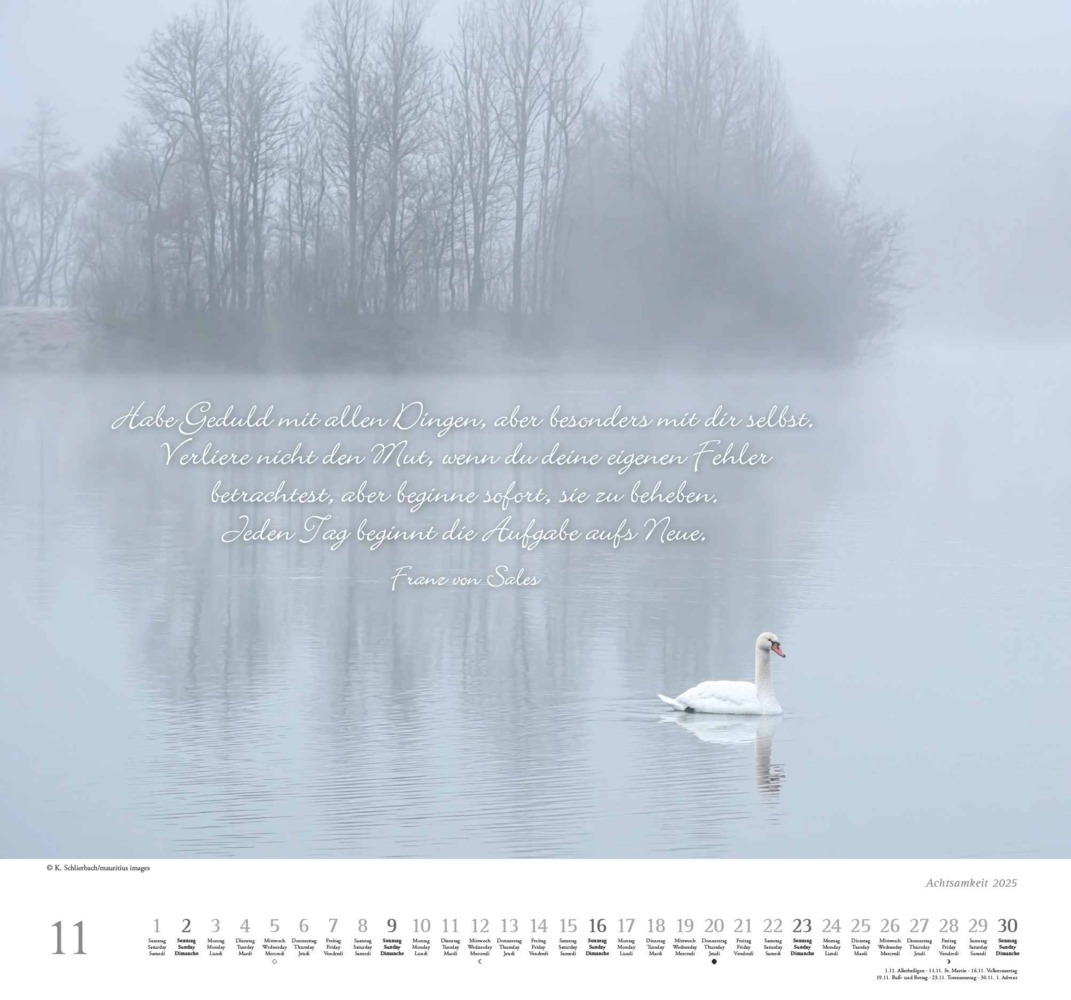 Bild: 4250809653495 | DUMONT - Achtsamkeit 2025 Wandkalender, 38x35,5cm,...