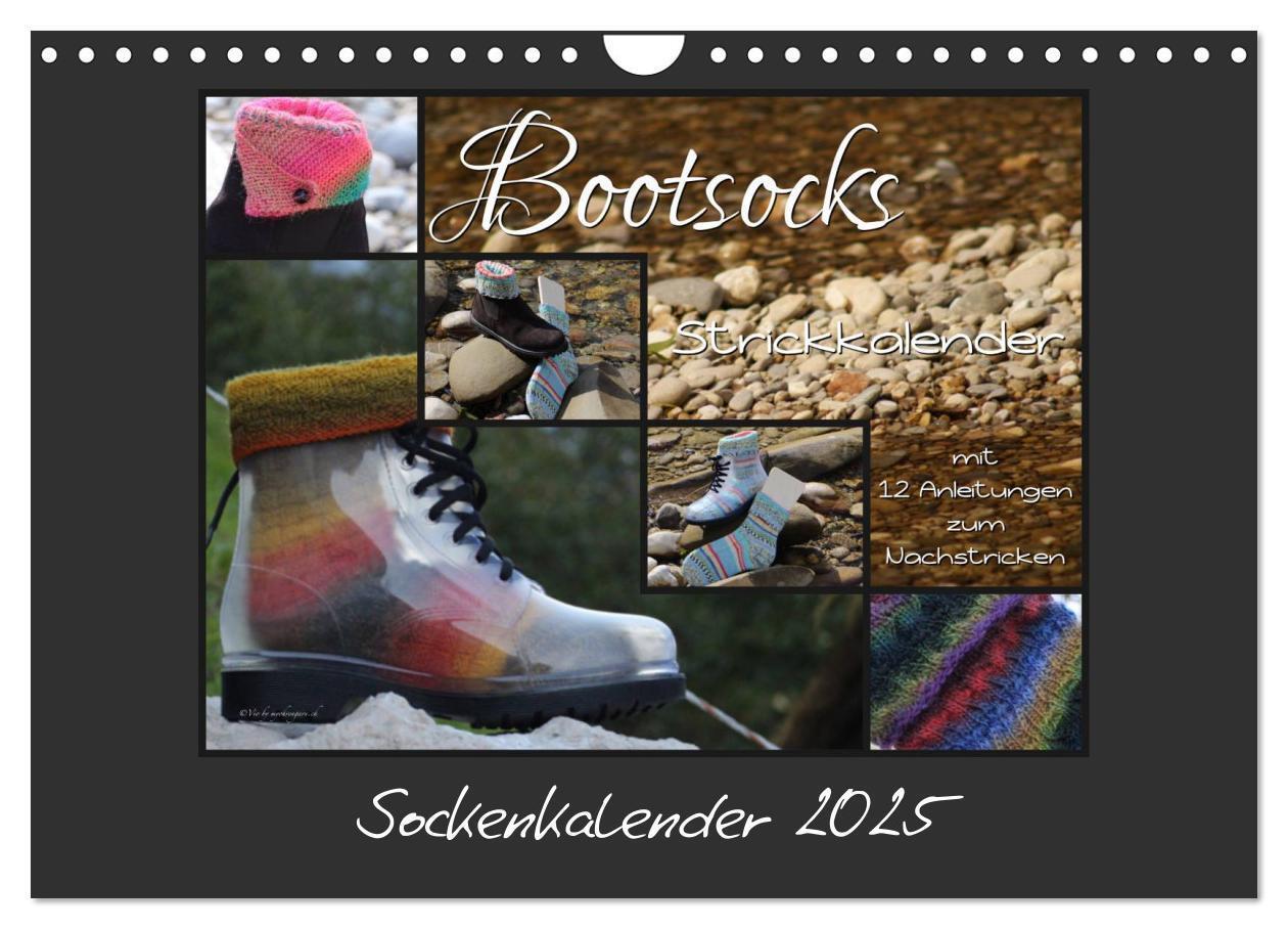 Cover: 9783435660209 | Sockenkalender Bootsocks 2025 (Wandkalender 2025 DIN A4 quer),...