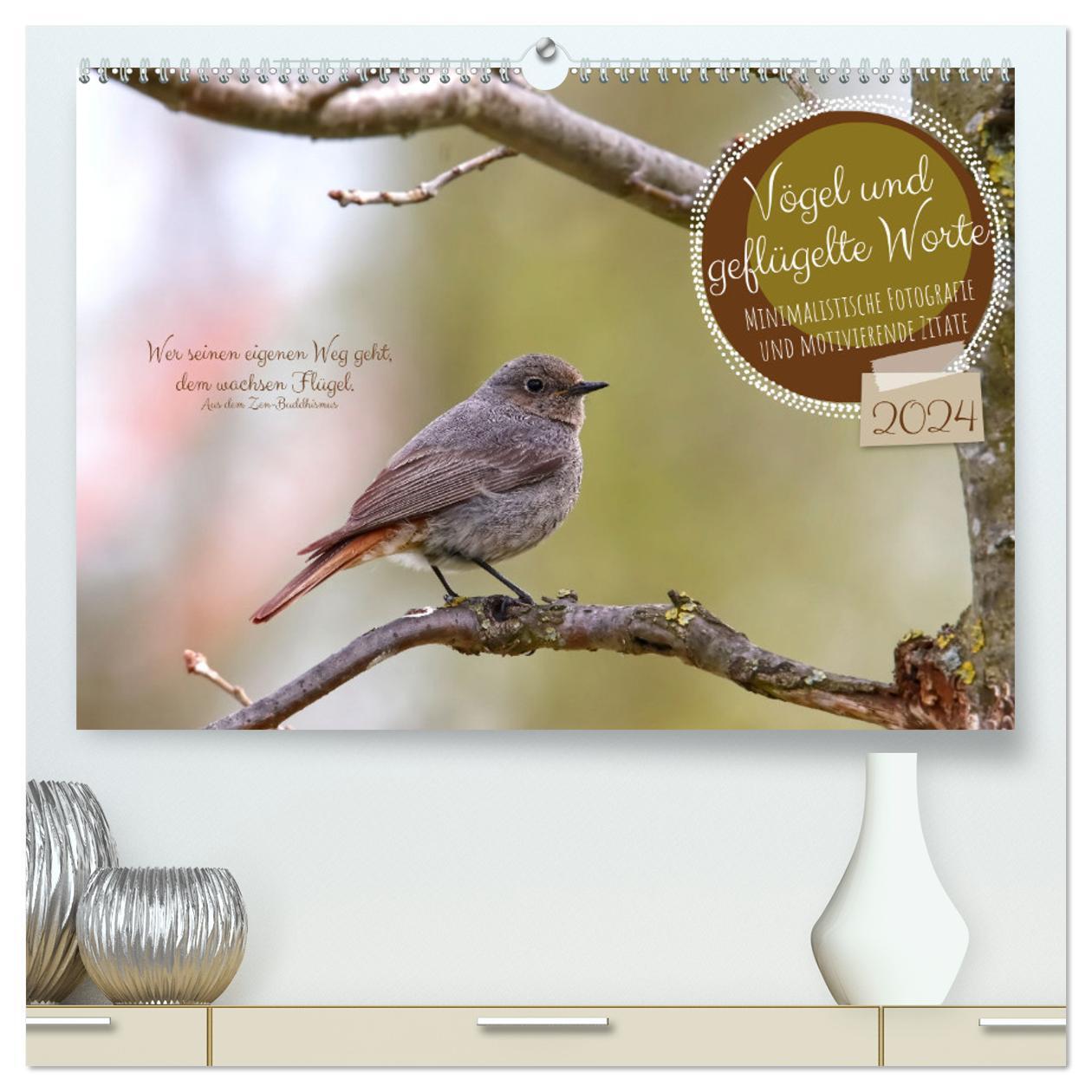 Cover: 9783675781962 | Vögel und geflügelte Worte (hochwertiger Premium Wandkalender 2024...