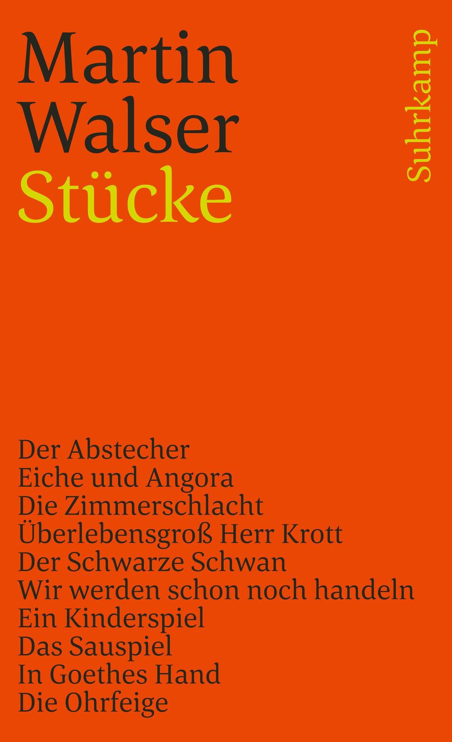 Cover: 9783518378090 | Stücke | Martin Walser | Taschenbuch | Deutsch | 1987 | Suhrkamp