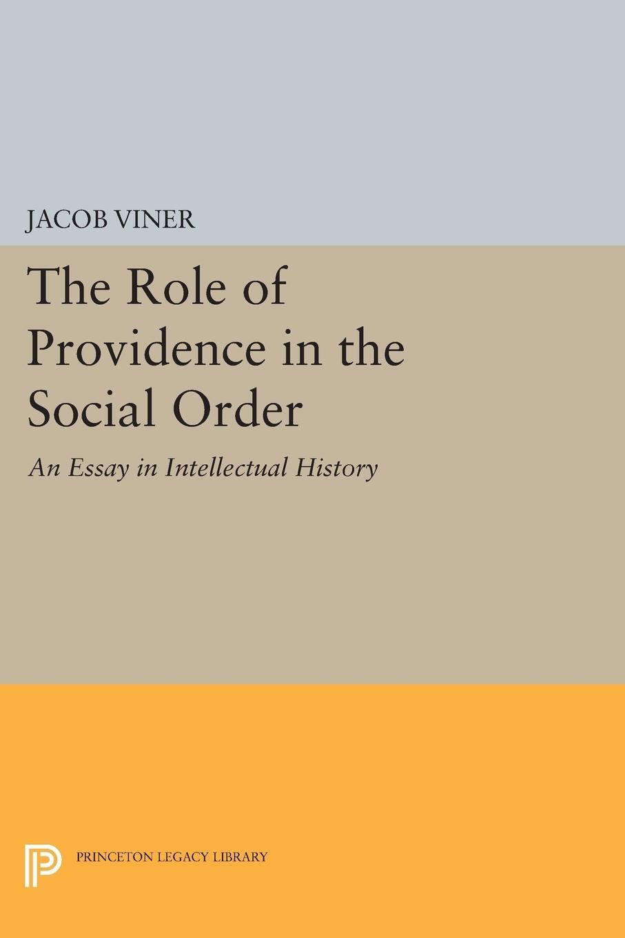Cover: 9780691616810 | The Role of Providence in the Social Order | Jacob Viner | Taschenbuch