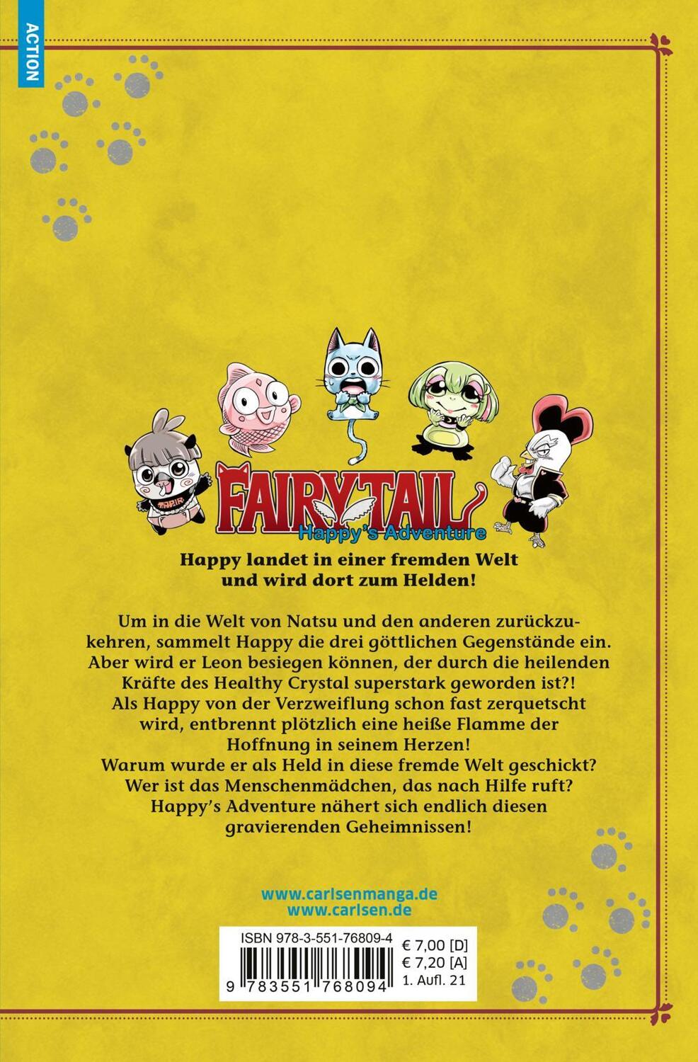 Rückseite: 9783551768094 | Fairy Tail - Happy's Adventure 6 | Kenshiro Sakamoto (u. a.) | Buch