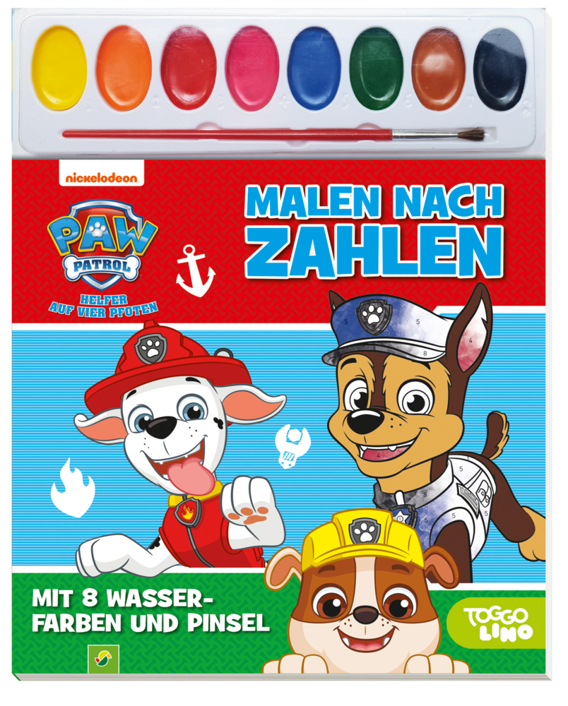 Cover: 9783849930783 | PAW Patrol Malen nach Zahlen - Mit 8 Wasserfarben und Pinsel | Verlag