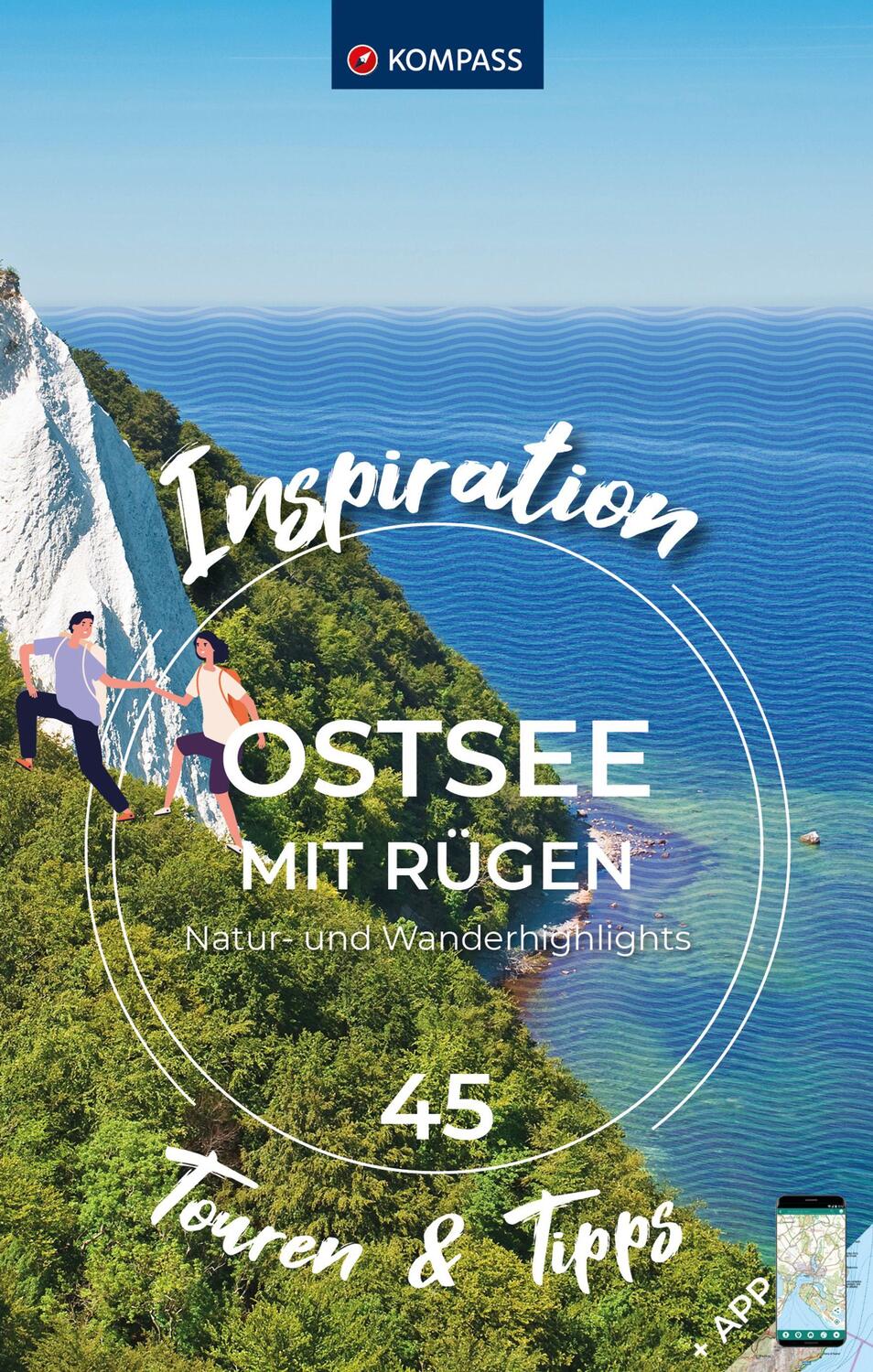 Cover: 9783991541189 | KOMPASS Inspiration Ostsee mit Rügen | 45 Natur- und Wanderhighlights