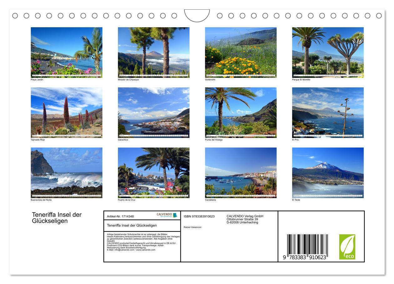 Bild: 9783383910623 | Teneriffa Insel der Glückseligen (Wandkalender 2025 DIN A4 quer),...