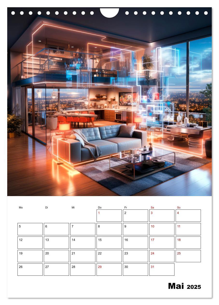 Bild: 9783435847518 | KÜNSTLICHE INTELLIGENZ Cooler Terminplaner (Wandkalender 2025 DIN...