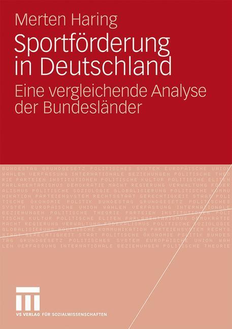 Cover: 9783531171555 | Sportförderung in Deutschland | Merten Haring | Taschenbuch | Deutsch