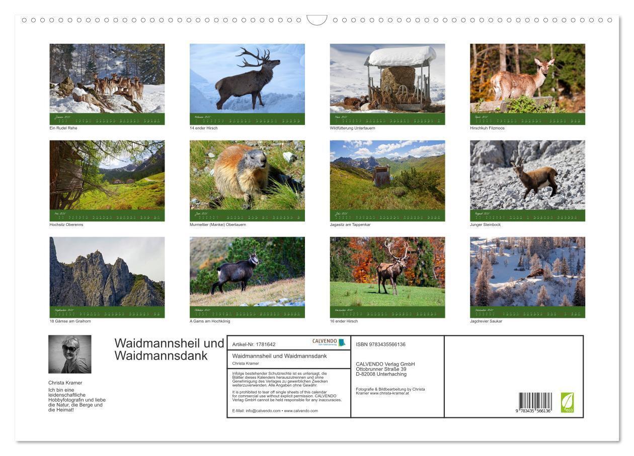 Bild: 9783435566136 | Waidmannsheil und Waidmannsdank (Wandkalender 2025 DIN A2 quer),...