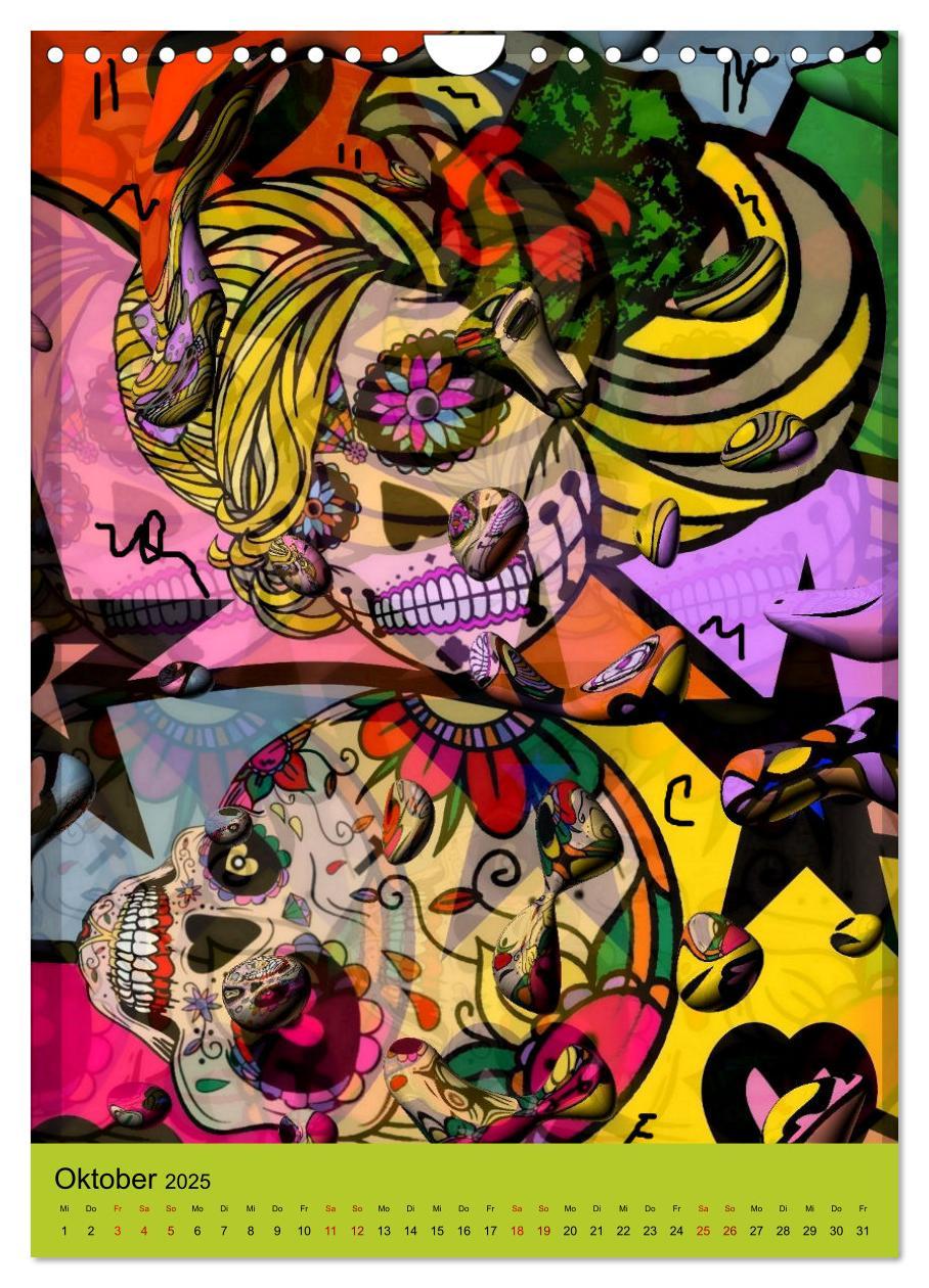 Bild: 9783435885725 | Nico Bielows Dia los Muertos (Wandkalender 2025 DIN A4 hoch),...