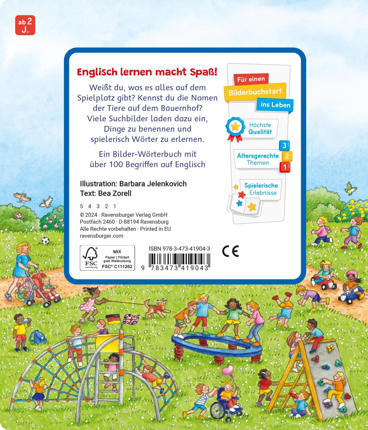 Rückseite: 9783473419043 | Sachen suchen: Englisch lernen | Bea Zorell | Buch | 24 S. | Deutsch