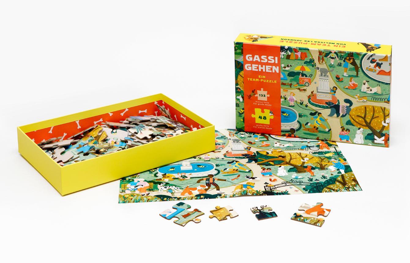 Bild: 9783962442439 | Gassi gehen | Ein Team Puzzle | Lisk Feng | Stück | 180 S. | Deutsch