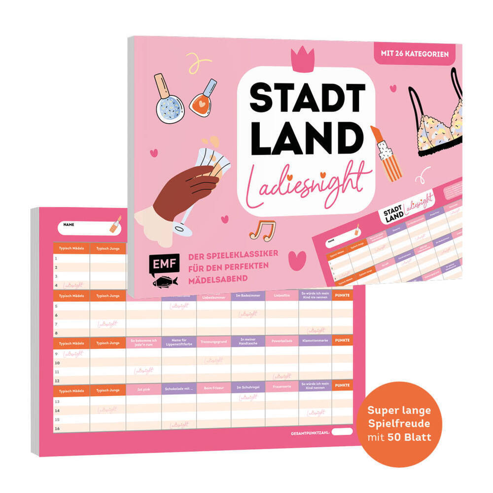 Bild: 4260478341838 | Stadt, Land, Ladiesnight - Der Spieleklassiker für den perfekten...