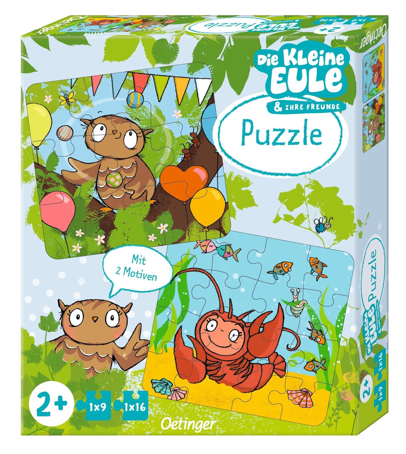 Cover: 4260512185725 | Die kleine Eule. Puzzle | 2 Puzzle (9 und 16 Teile) | Susanne Weber