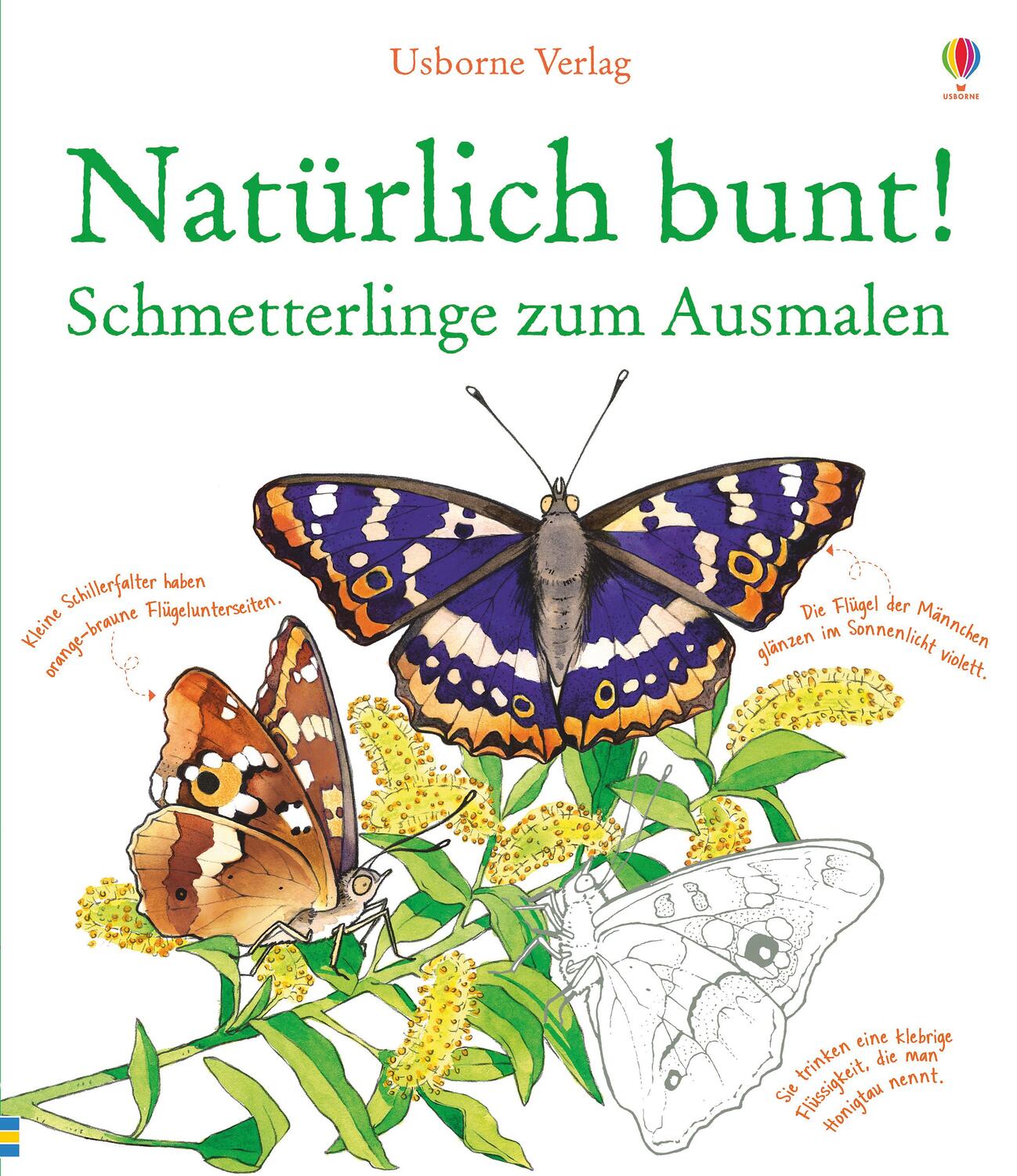 Cover: 9781782322634 | Natürlich bunt! Schmetterlinge zum Ausmalen | Susan Meridith | Buch