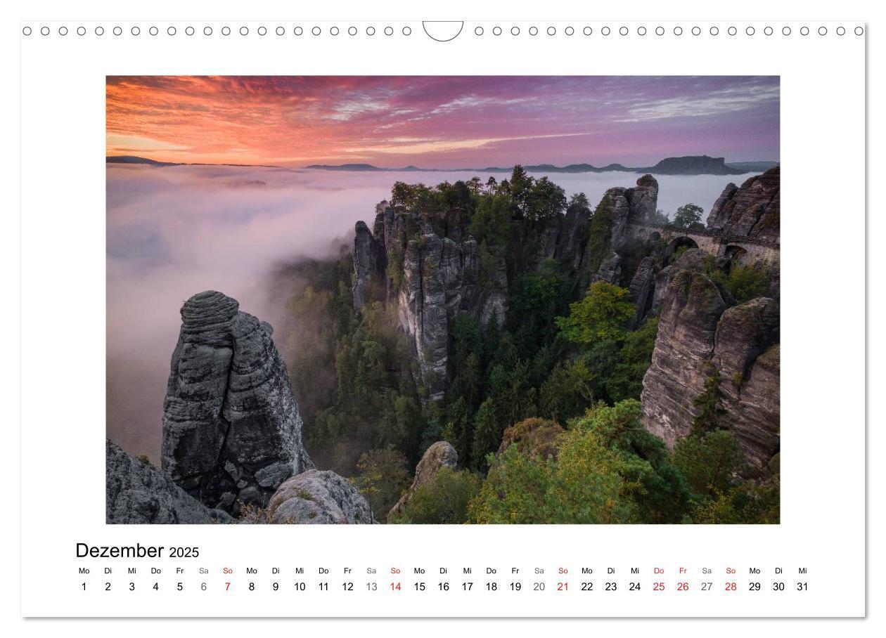 Bild: 9783435840823 | Bastei - Sächsische Schweiz (Wandkalender 2025 DIN A3 quer),...