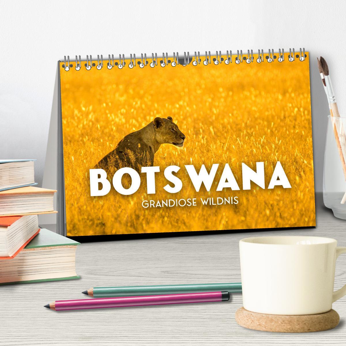 Bild: 9783383956713 | Botswana - Grandiose Wildnis (Tischkalender 2025 DIN A5 quer),...