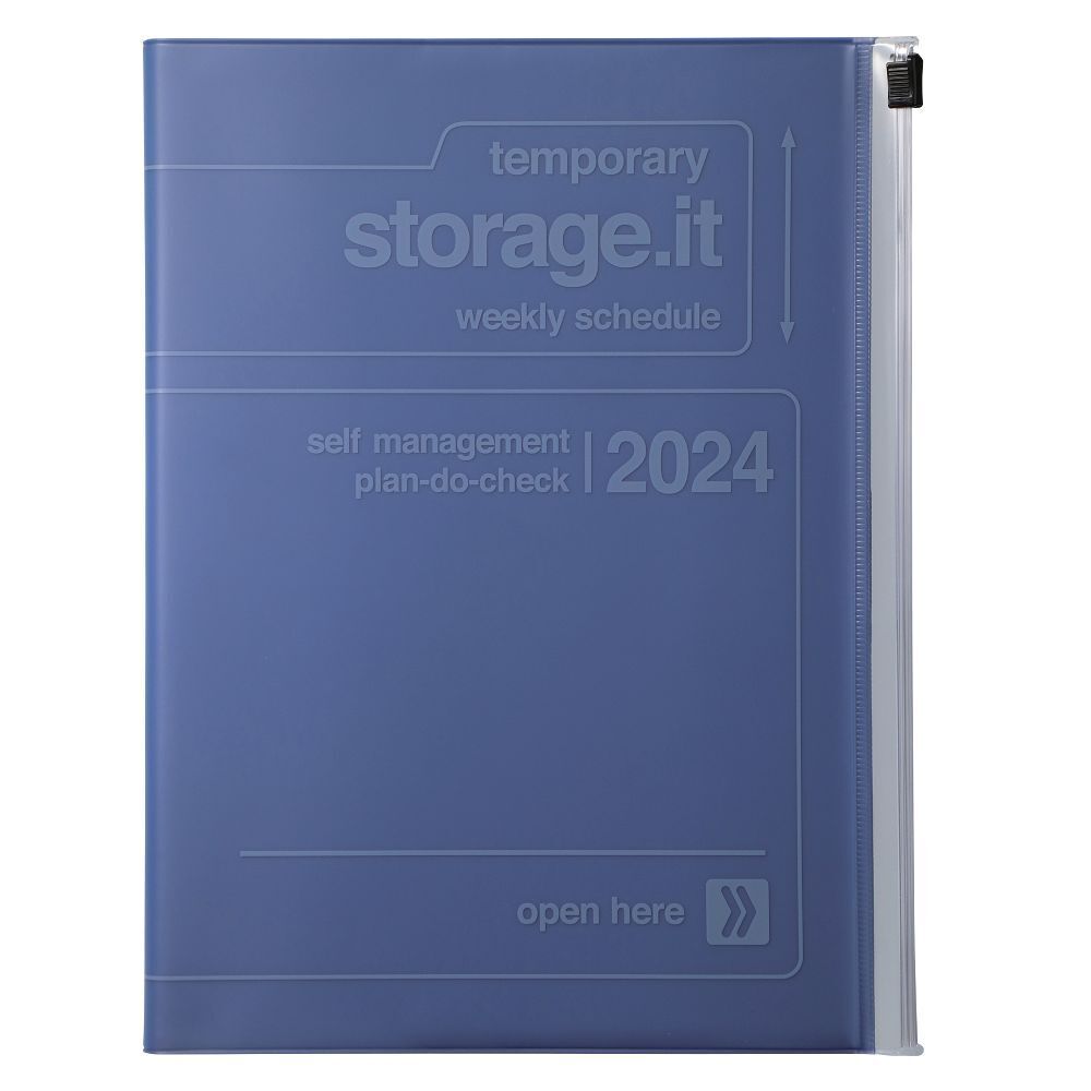 Cover: 4550045107050 | MARK'S 2023/2024 Taschenkalender A5 vertikal, Storage it, Navy | 2024