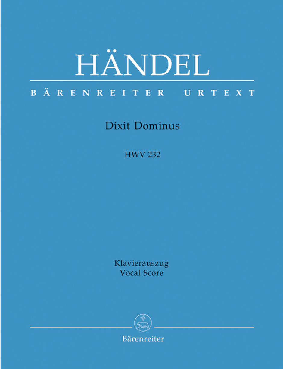 Cover: 9790006526383 | Dixit Dominus HWV 232 | Klavierauszug | Bärenreiter