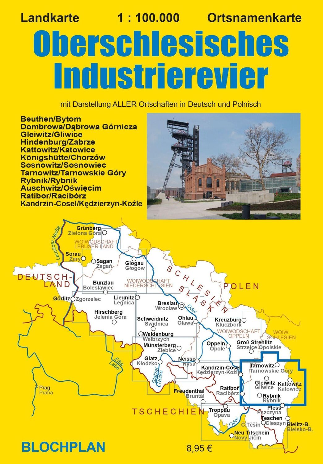 Cover: 9783982024387 | Landkarte Oberschlesisches Industrierevier 1:100 000 | Dirk Bloch