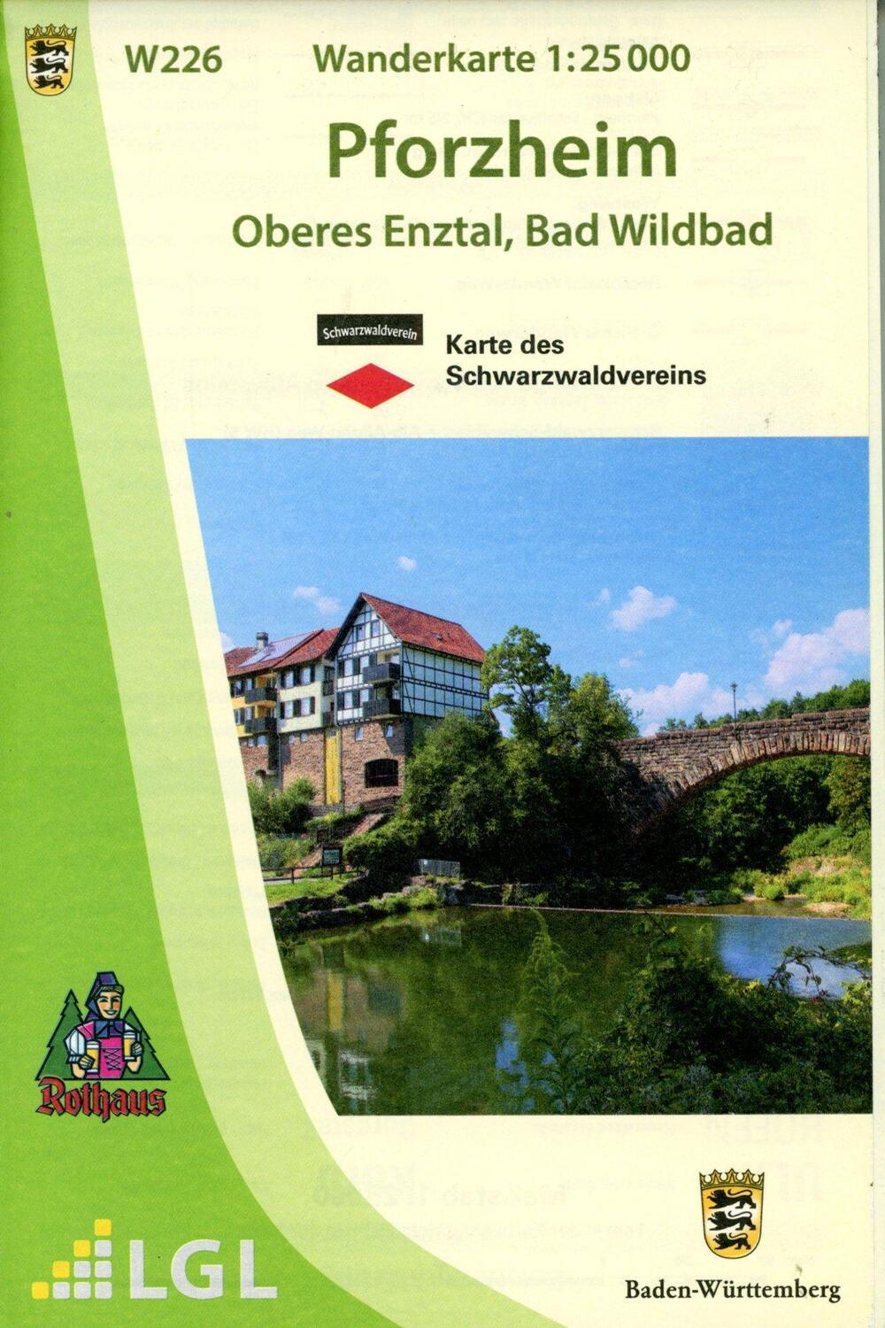 Cover: 9783863984526 | Wanderkarte 1:25000 Pforzheim | Oberes Enztal, Bad Wildbad | Deutsch