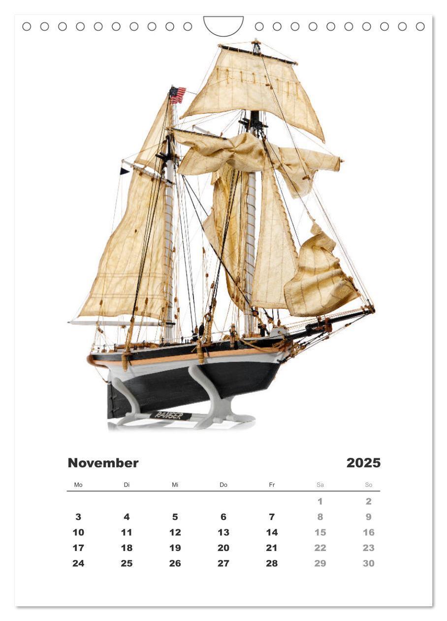 Bild: 9783435961979 | Historische Segelschiffe - Modellbau (Wandkalender 2025 DIN A4...