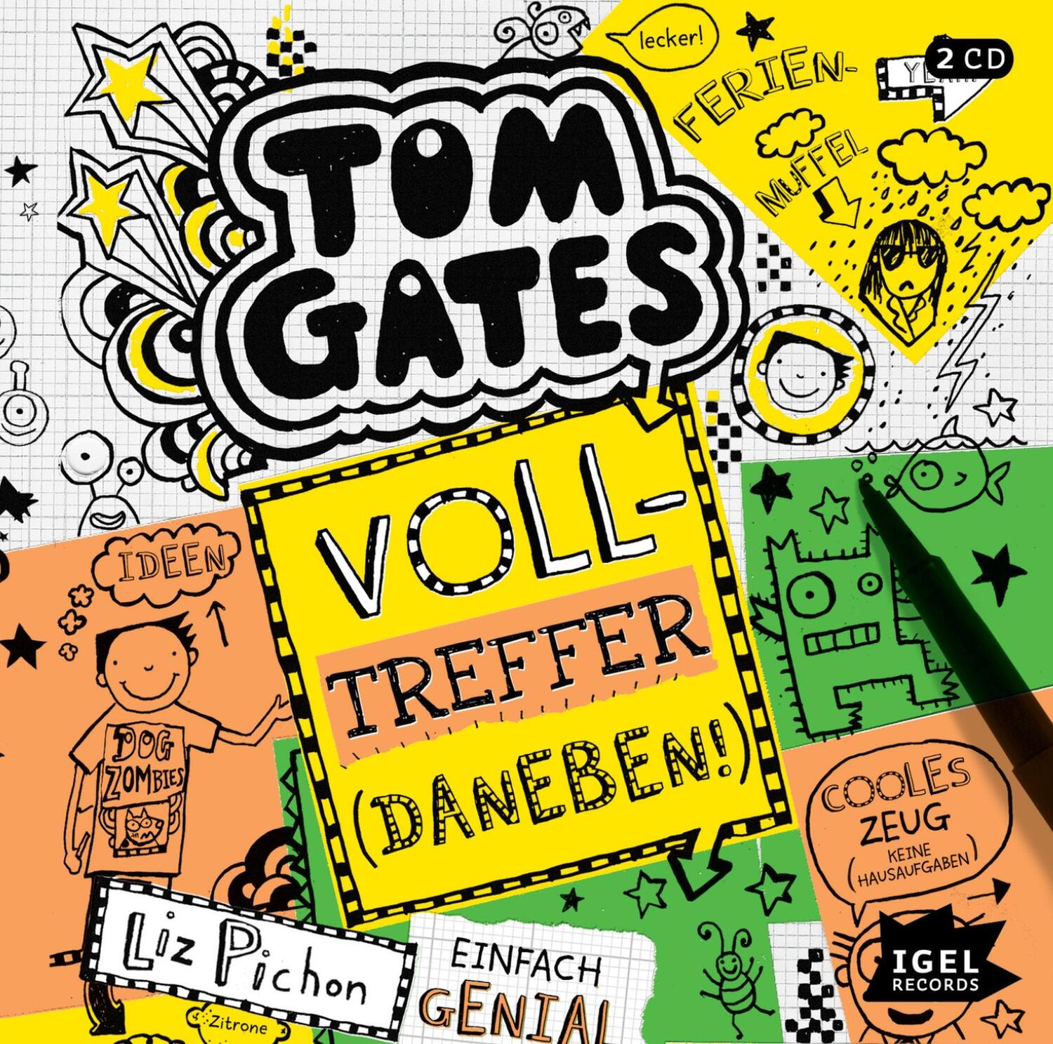 Cover: 9783731312475 | Tom Gates 10. Volltreffer | (Daneben!) | Liz Pichon | Audio-CD | 2020