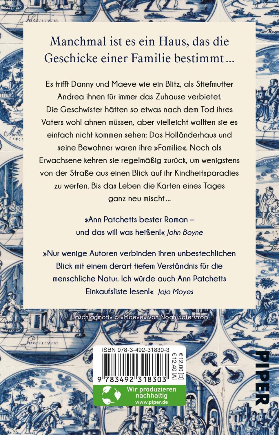 Rückseite: 9783492318303 | Das Holländerhaus | Ann Patchett | Taschenbuch | Deutsch | 2021
