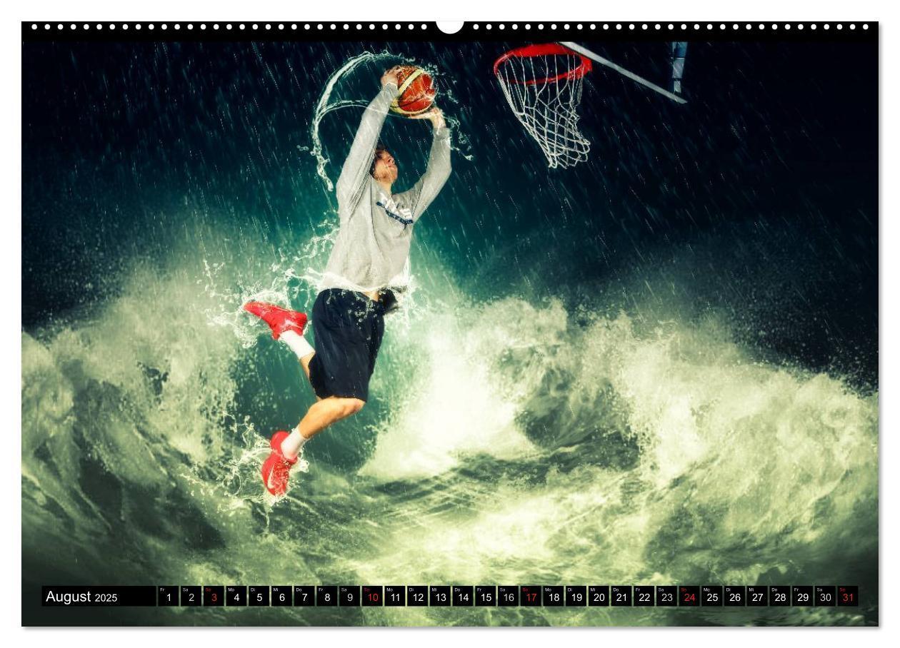 Bild: 9783435615957 | Basketball Fantasiewelten (Wandkalender 2025 DIN A2 quer), CALVENDO...