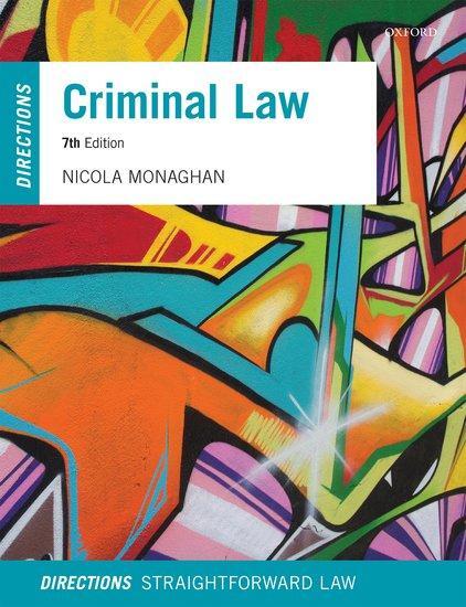 Cover: 9780192855374 | Criminal Law Directions | Nicola Monaghan | Taschenbuch | Englisch