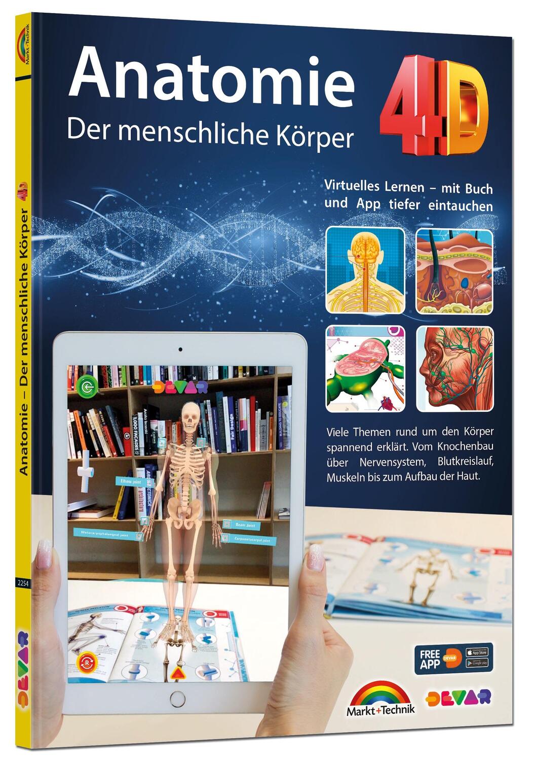 Cover: 9783959822541 | Anatomie 4D - der menschliche Körper mit APP zum virtuellen Rundgang