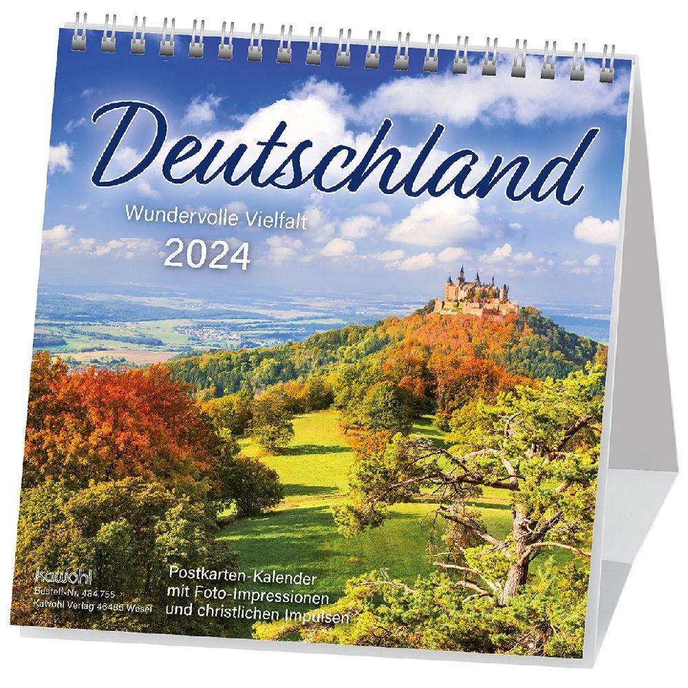 Cover: 9783754875544 | Deutschland - Wundervolle Vielfalt 2024 | Kalender | 14 S. | Deutsch