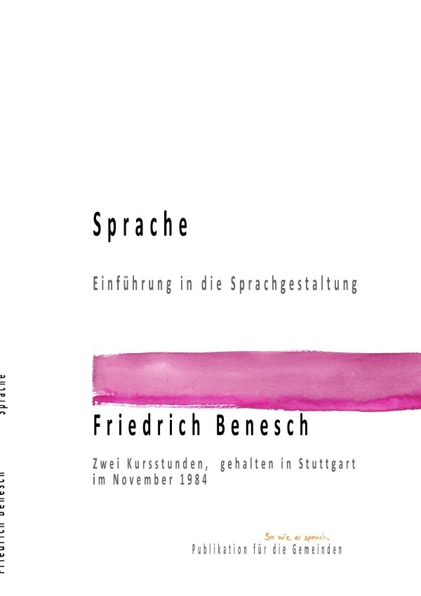 Cover: 9783753171852 | Sprache Einführung in die Sprachgestaltung | Friedrich Benesch | Buch
