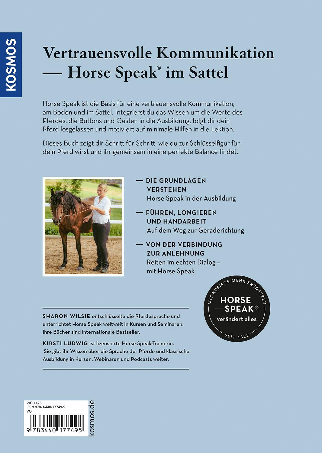 Bild: 9783440177495 | Horse Speak - Die Basis für feines Reiten | Kirsti Ludwig (u. a.)