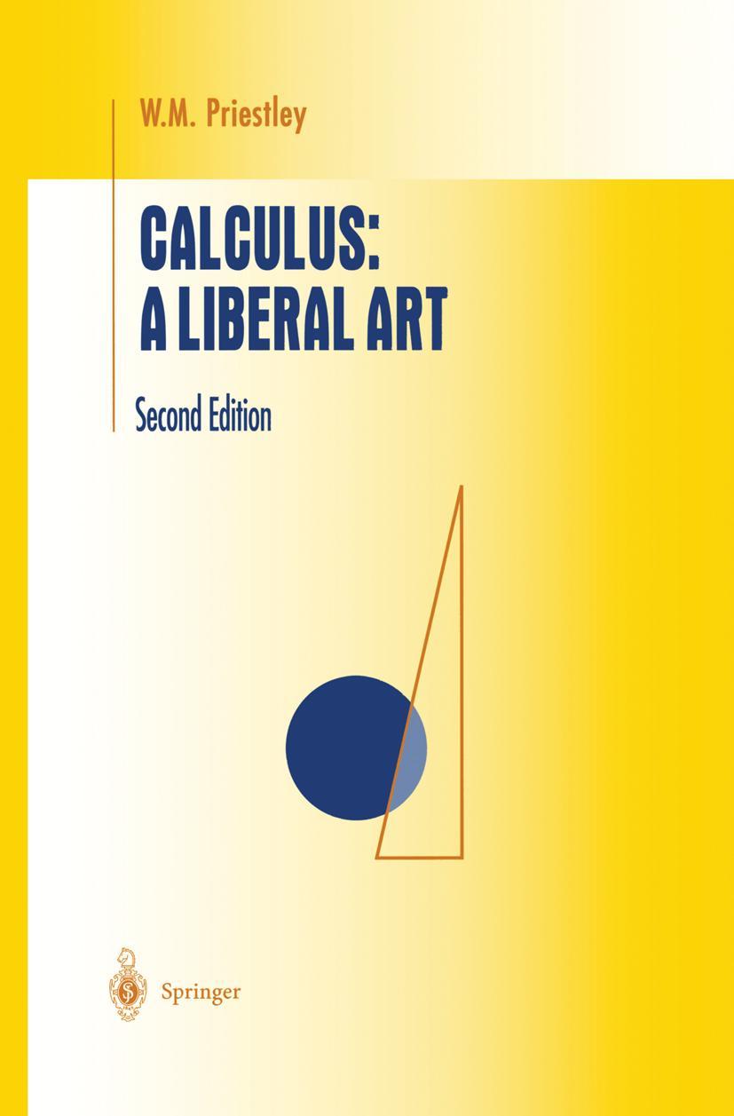 Cover: 9780387983790 | Calculus: A Liberal Art | W. M. Priestley | Buch | xvii | Englisch