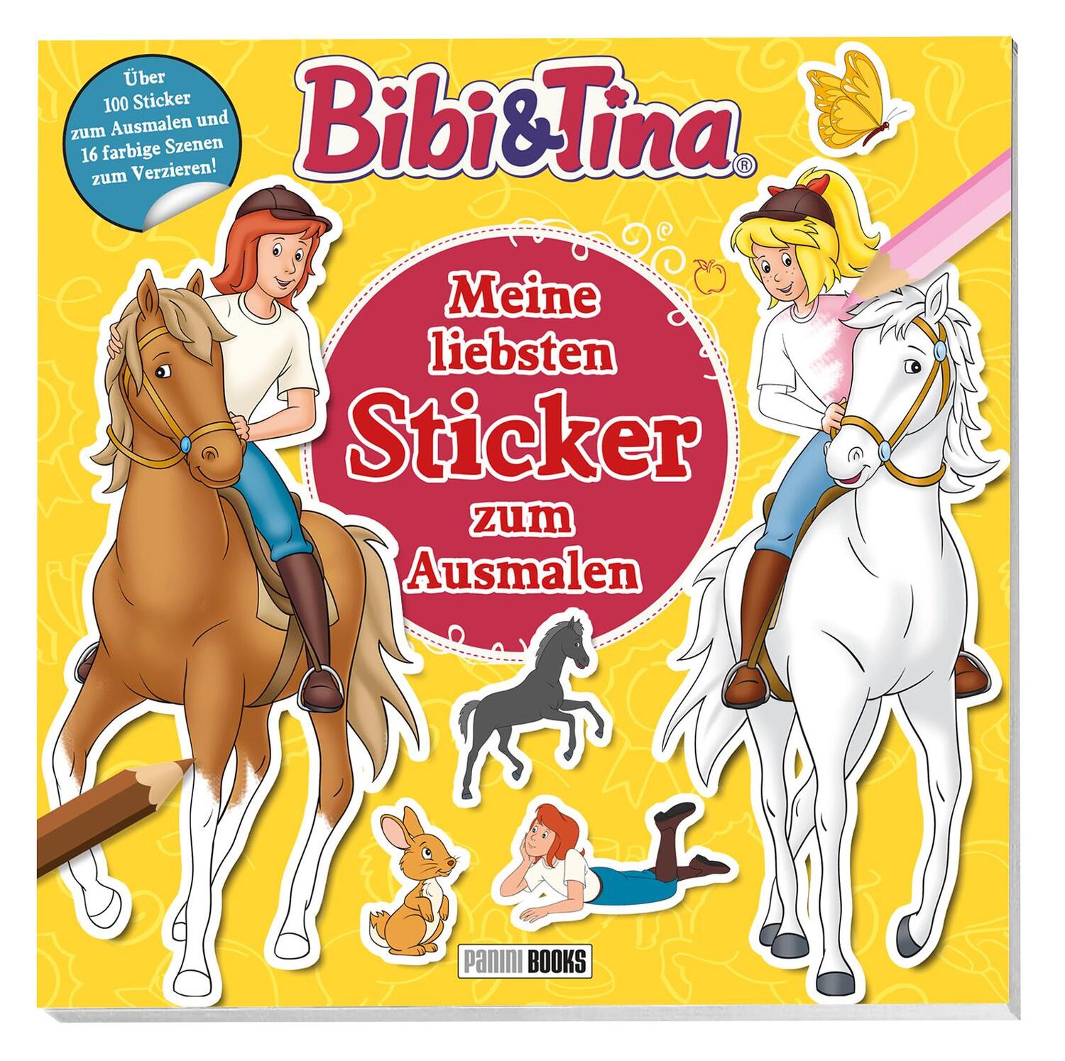 Cover: 9783833243936 | Bibi &amp; Tina: Meine liebsten Sticker zum Ausmalen | Taschenbuch | 48 S.