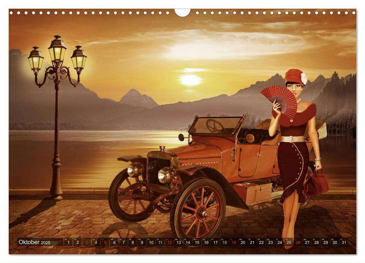 Bild: 9783435473380 | Oldtimer und Pin-Up Girls by Mausopardia (Wandkalender 2025 DIN A3...