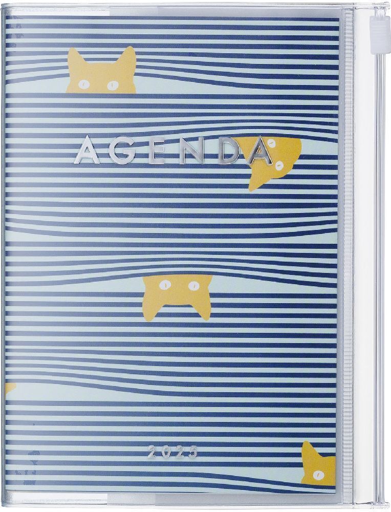 Cover: 4550045127638 | MARK'S 2024/2025 Taschenkalender A6 vertikal, Cats, Blue | Mark's Inc