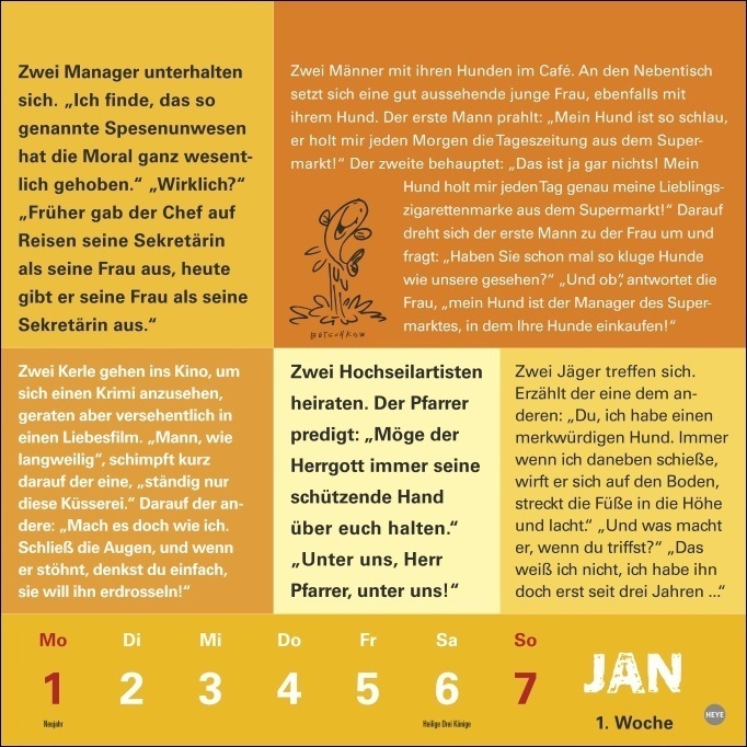 Bild: 9783756400119 | Witze fürs Klo Kalender 2024. Humorvoller Wandkalender mit 53...