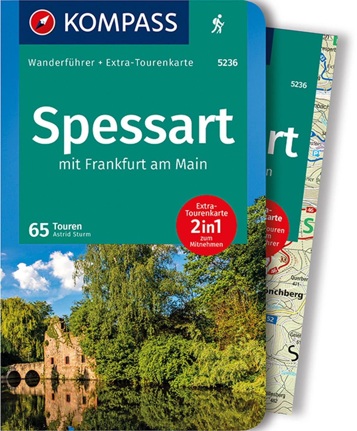 Cover: 9783990445754 | KOMPASS Wanderführer Spessart mit Frankfurt am Main, 65 Touren | Sturm