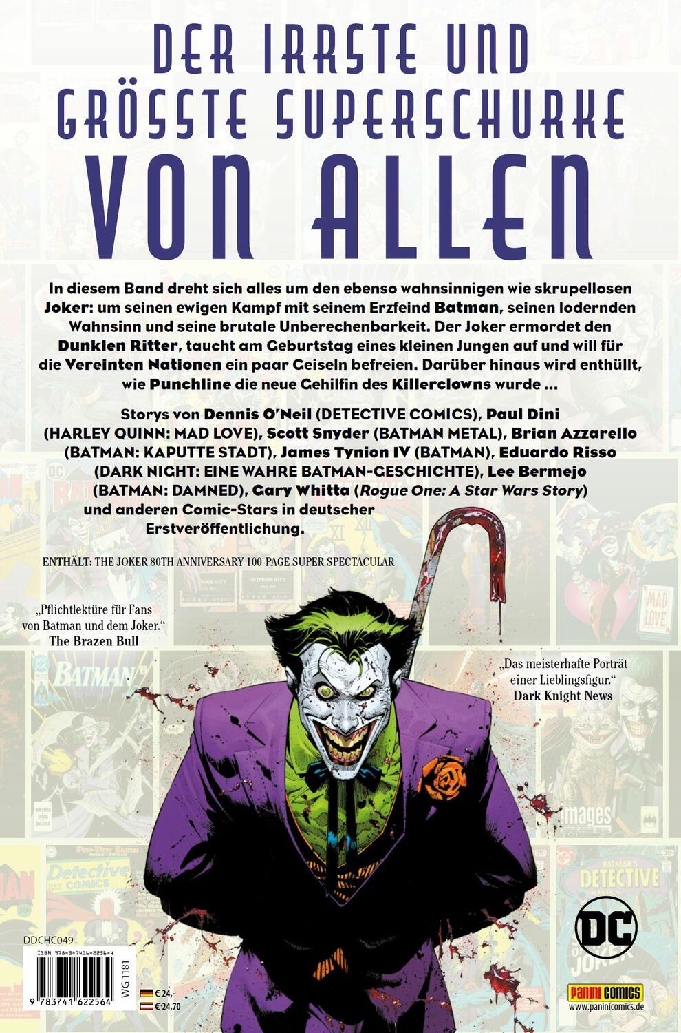 Rückseite: 9783741622564 | DC Celebration: Der Joker | Scott Snyder (u. a.) | Buch | 124 S.