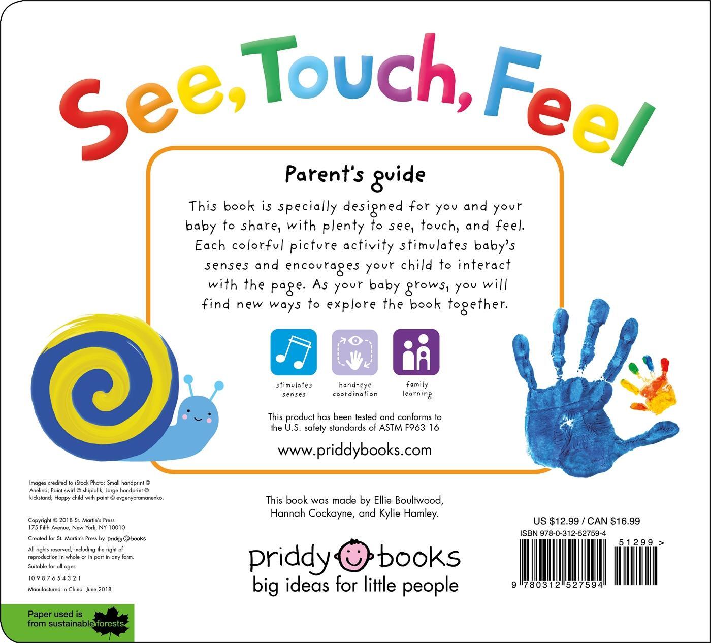 Rückseite: 9780312527594 | See, Touch, Feel | A First Sensory Book | Roger Priddy | Buch | 2018