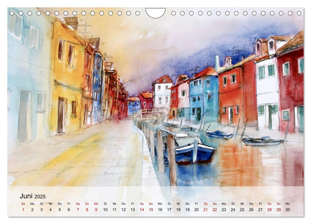 Bild: 9783383836084 | Aquarell auf Reisen - mit Eckard Funck (Wandkalender 2025 DIN A4...