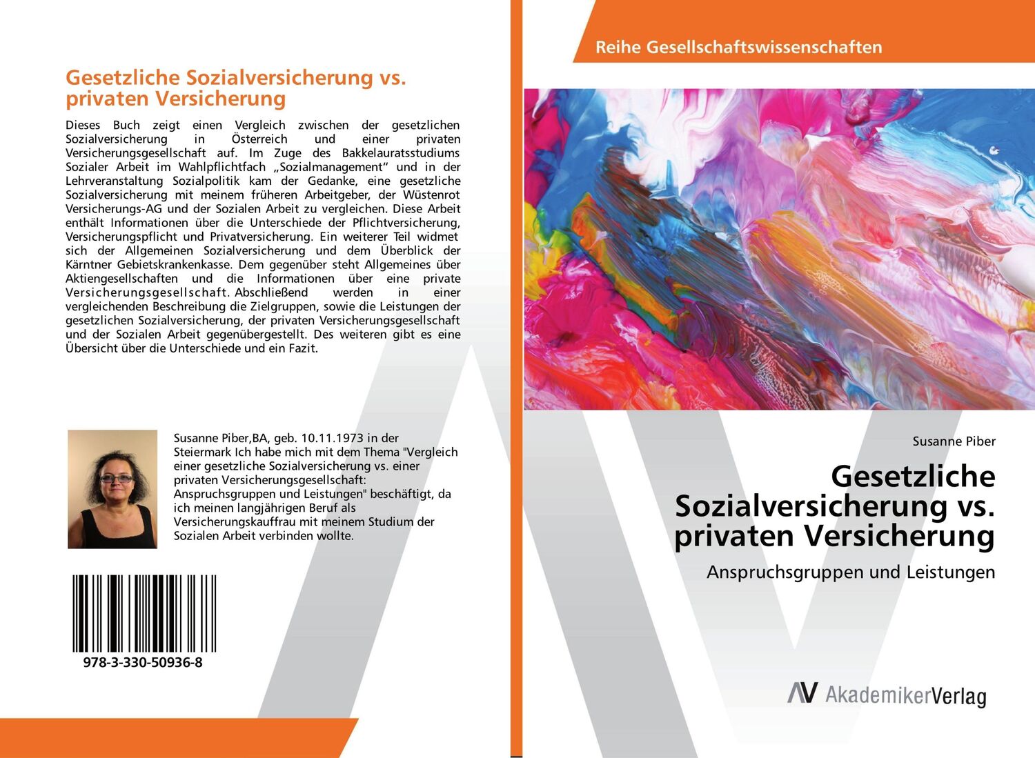 Cover: 9783330509368 | Gesetzliche Sozialversicherung vs. privaten Versicherung | Piber